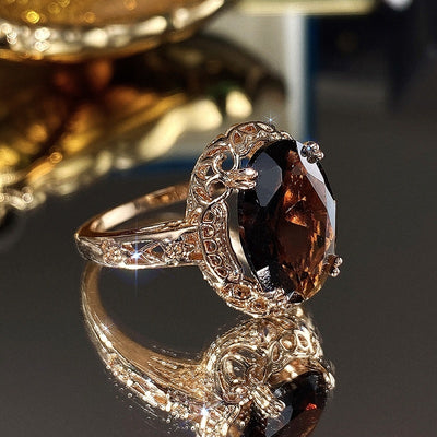 V💍 Bague vintage élégante – Pierre de naissance janvier