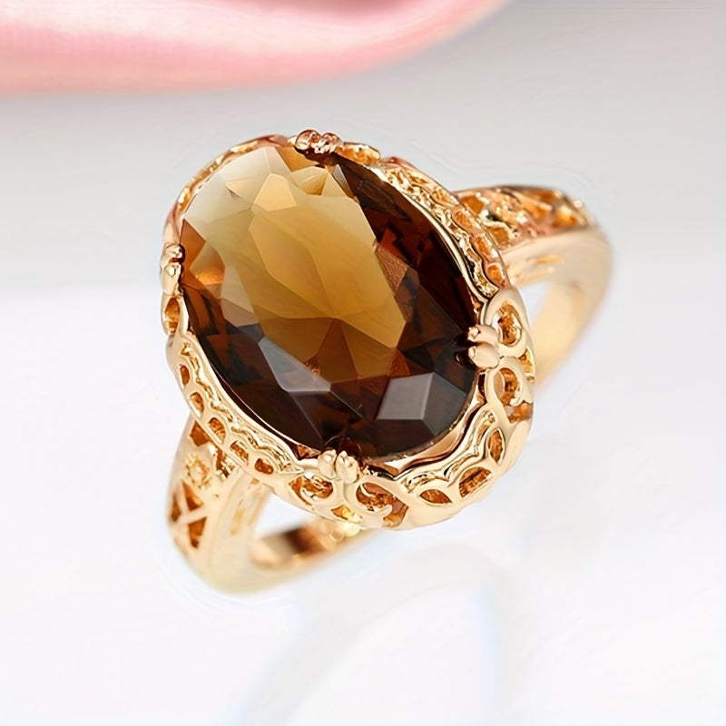 V💍 Bague vintage élégante – Pierre de naissance janvier