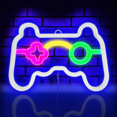 🎮 Lampe Murale Gaming Manette – Néon LED USB | Déco Setup Gamer